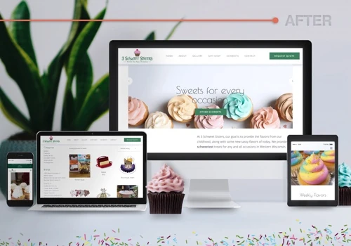 3 SCHWEET SISTERS WEBSITE REDESIGN