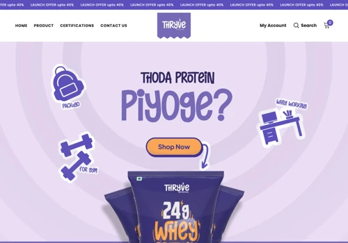 Protien Suppliment Website