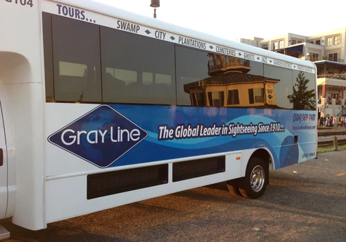 Gray Line Tours New Orleans bus artwork