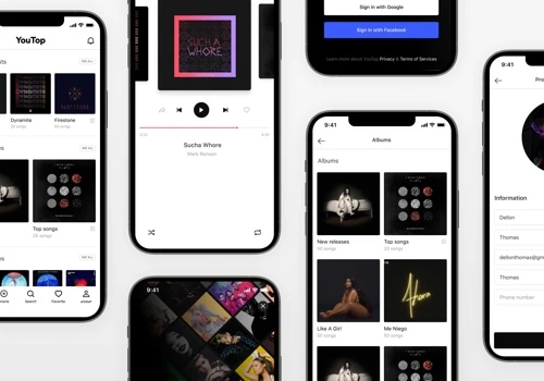 Music Streaming App for Android, iOS and Web