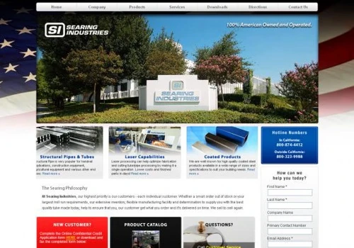E-Commerce and Web Development for Searing Industries