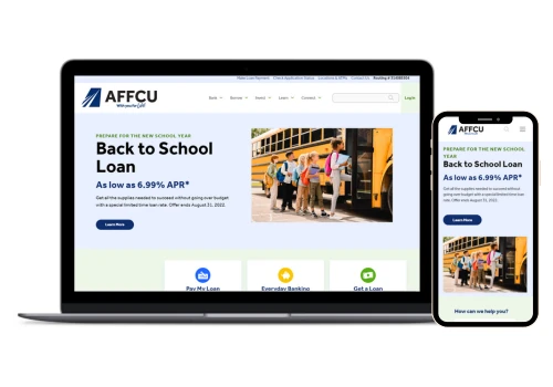 Air Force Federal Credit Union Website Redesign