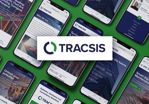 Brand and Web work for Tracsis Group companies