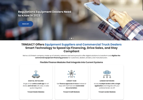 TRNSACT – Lending Platform Development