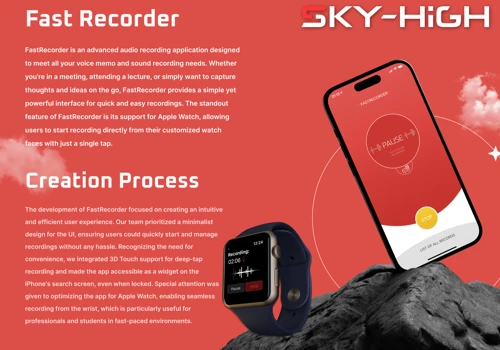 FastRecorder - iOS & Apple Watch Voice memo record