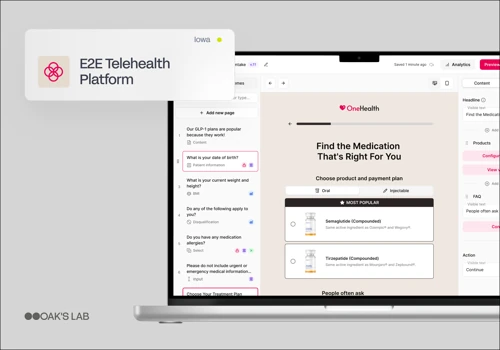 Greenfield Product for Series B Healthcare Startup
