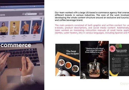 E-commerce Portfolio