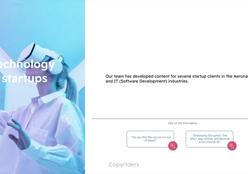 Technology Startup Portfolio