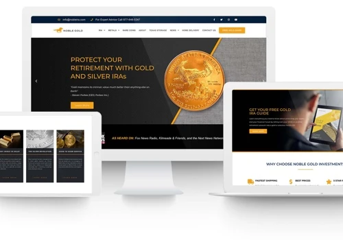 Rebrand and Web Build for Noble Gold Investments