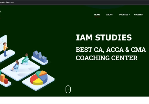 Web design for IAM business school
