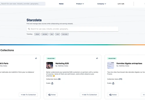 The first social platform dedicated to data