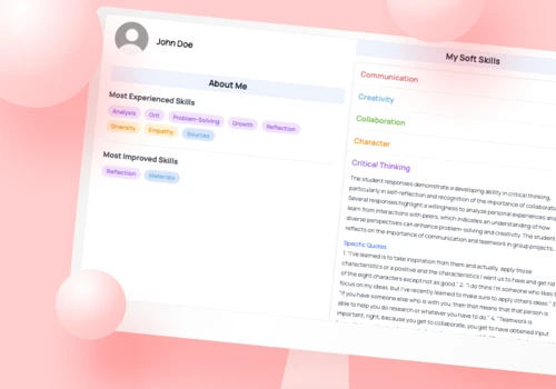 AI student soft skills analysis with voice input