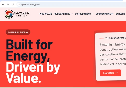 Corporate Website for Oil & Gas Engineering Firm