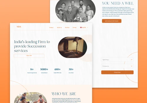 Legal Tech Web App Design