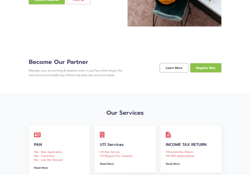 Tax & Consulting Service Web Portal