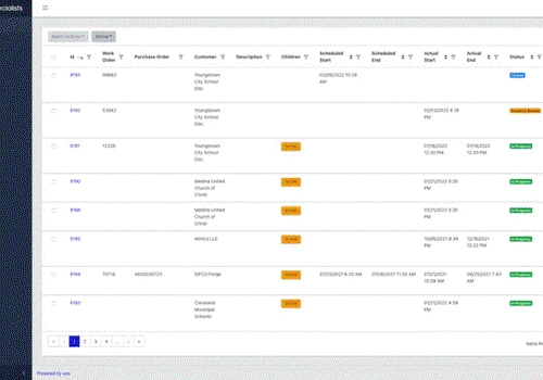 Field Service Web App