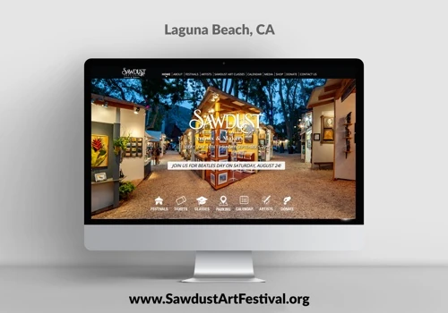 Sawdust Art Festival Website Design