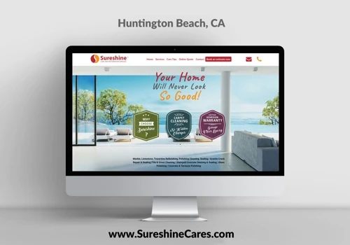 Sureshine Cares Custom Web Design