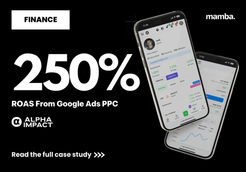 Google Ads PPC for Trading Platform, 250% ROAS