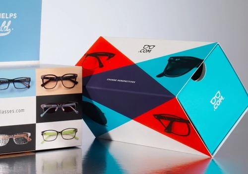 Glasses.com litho-laminated boxes