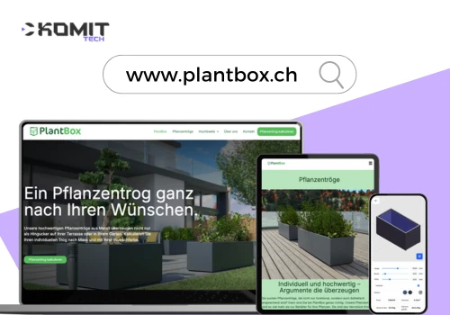 Webentwicklung & 3D-Konfigurator für PlantBox