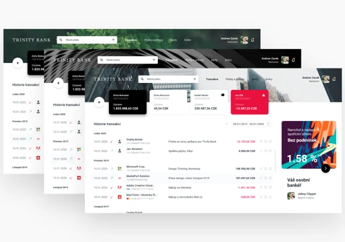 Webdesign for Trinity bank