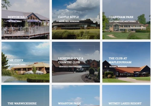 Golf Course Websites