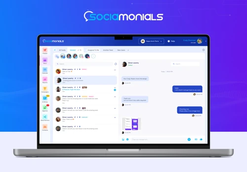 SAAS App Design for Sociamonials