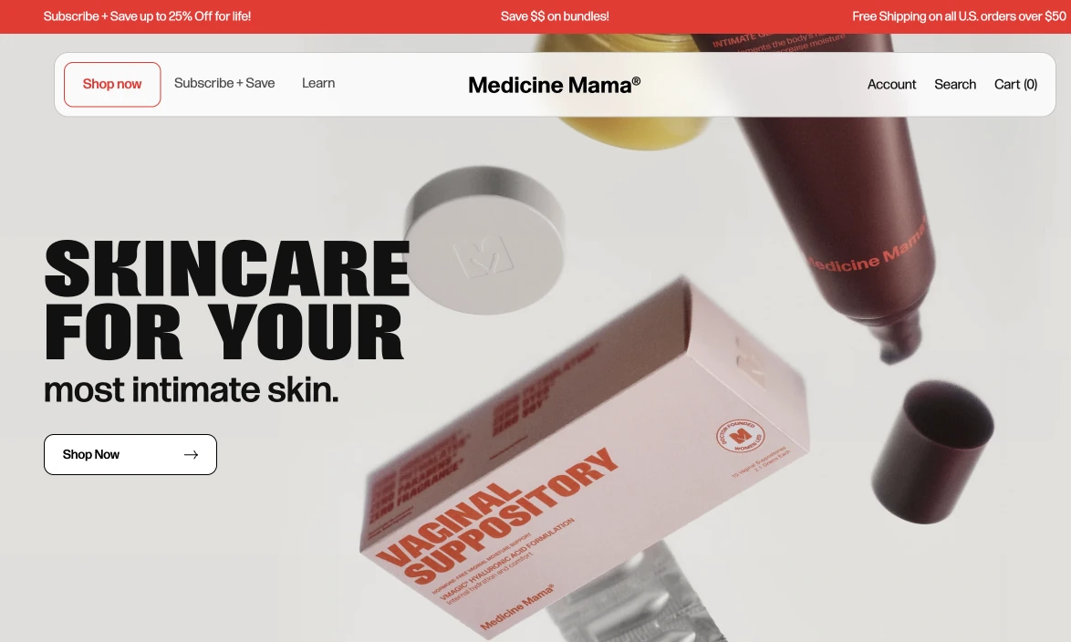 Medicine Mama Custom Shopify Website
