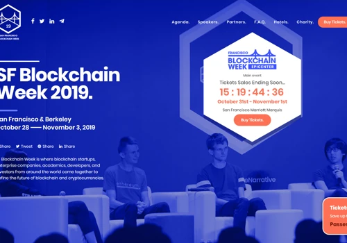 Ticket Sale Ads for large Crypto Conference