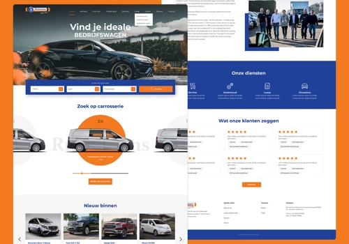 Website Design for Ruinemans Bedrijfswagens