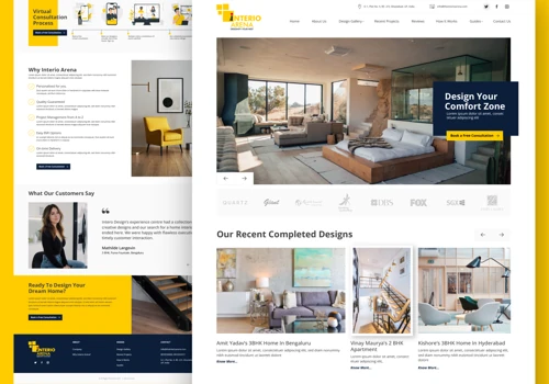 Website Design & Development for Interior Design