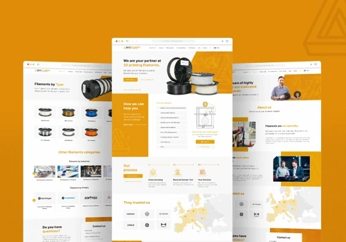 Maxfilament - New website design