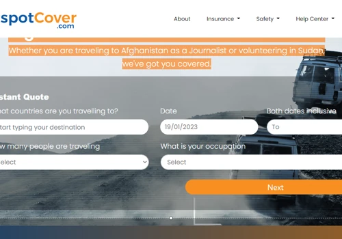 Website Creation for Travel Insurance