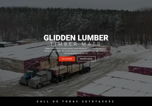 Web Design for Glidden Lumber