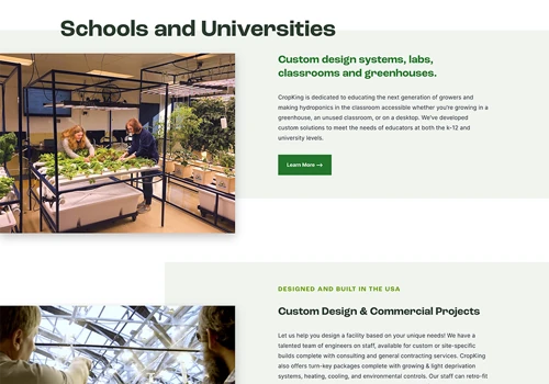 CropKing E-Commerce Website Redesign & Development