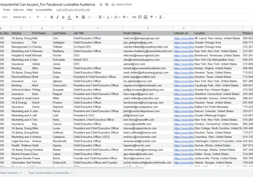 Contact list building