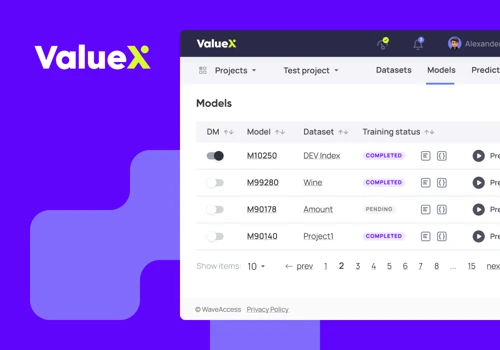 ValueXI, an Artificial Intelligence Engine
