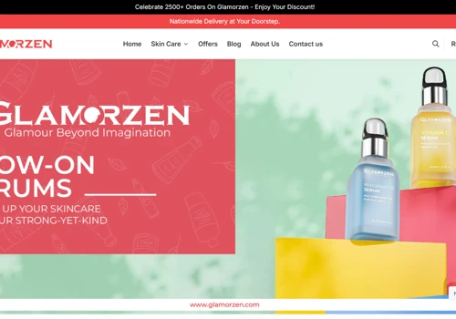 Glamorzen – E-commerce Website Development