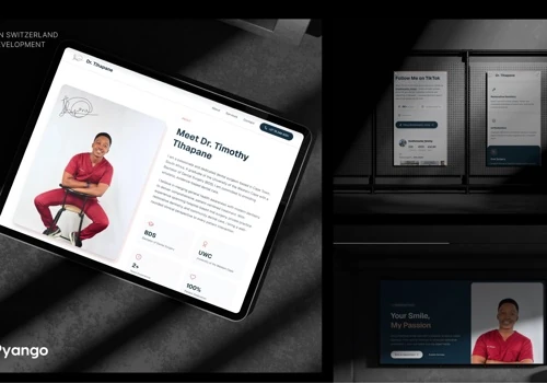 Personal website for dentist in Cape Town