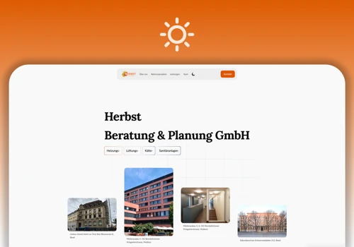 Local Swiss HVAC company website