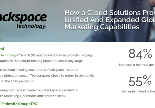 How Rackspace Unified Global Marketing Capability