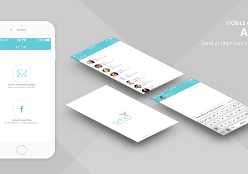 Arke | Mobile App | Send messages anonymously