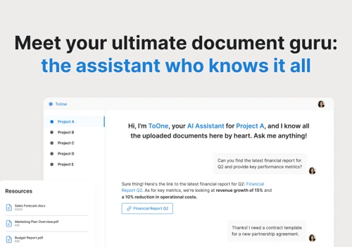 ToOne - Transforming Data Analysis with AI