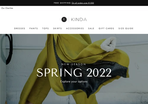 KINDA e-Commerce Site, SEO & PPC - Shopify