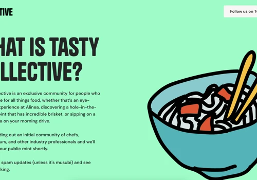 Tasty Collective Brand, Logo and Website Design.