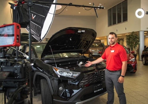Behind the scenes ad for toyota