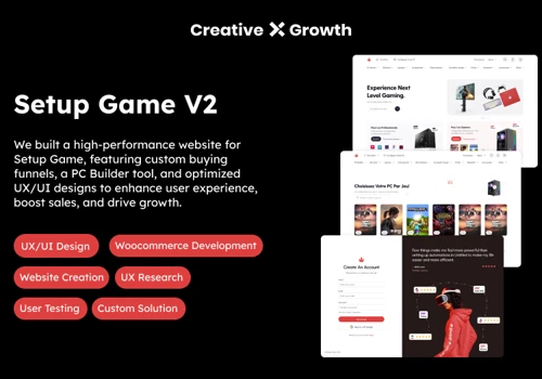 Setup Game - Website Development & Optimization