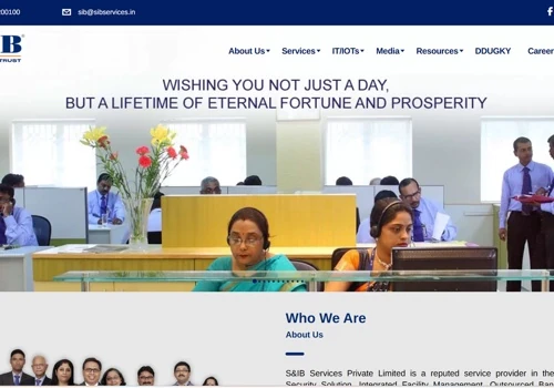 Enterprise Website for S&IB Services