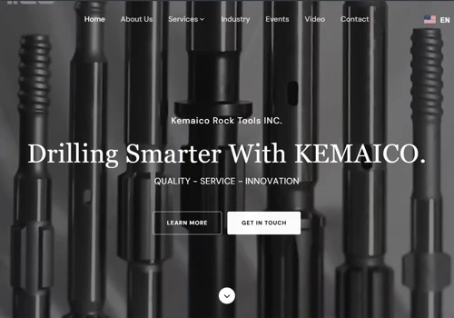 Industrial Website Design for Kemaic